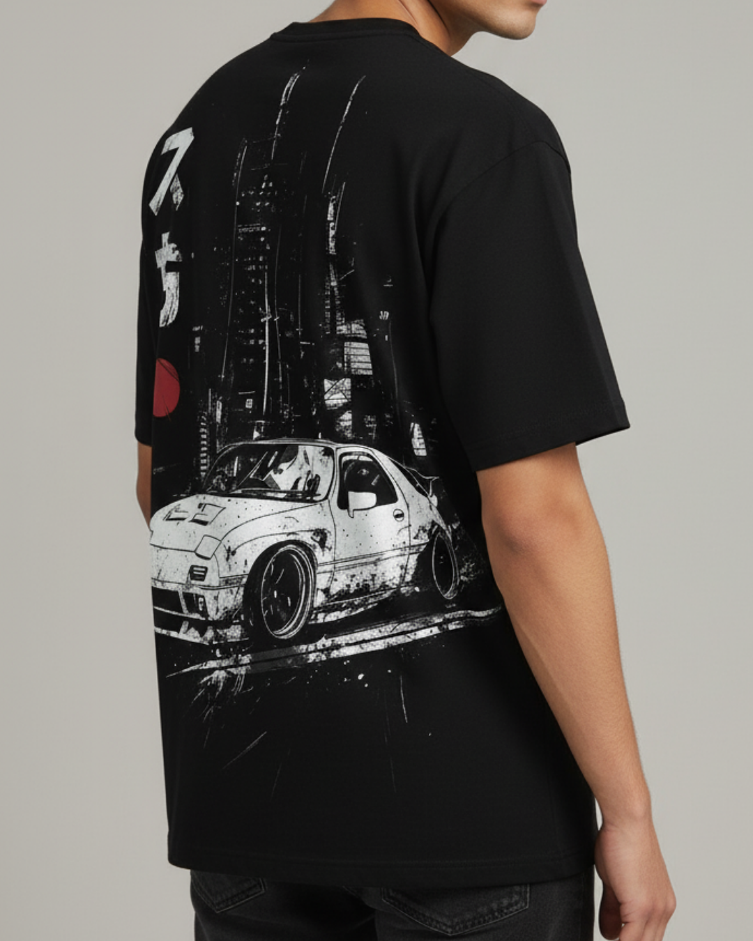 Street Racer Oversized Tee (Black)