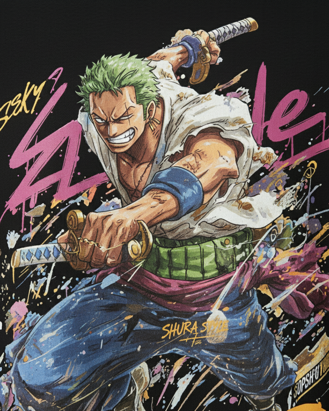 One Piece Zoro Graphic T-Shirt