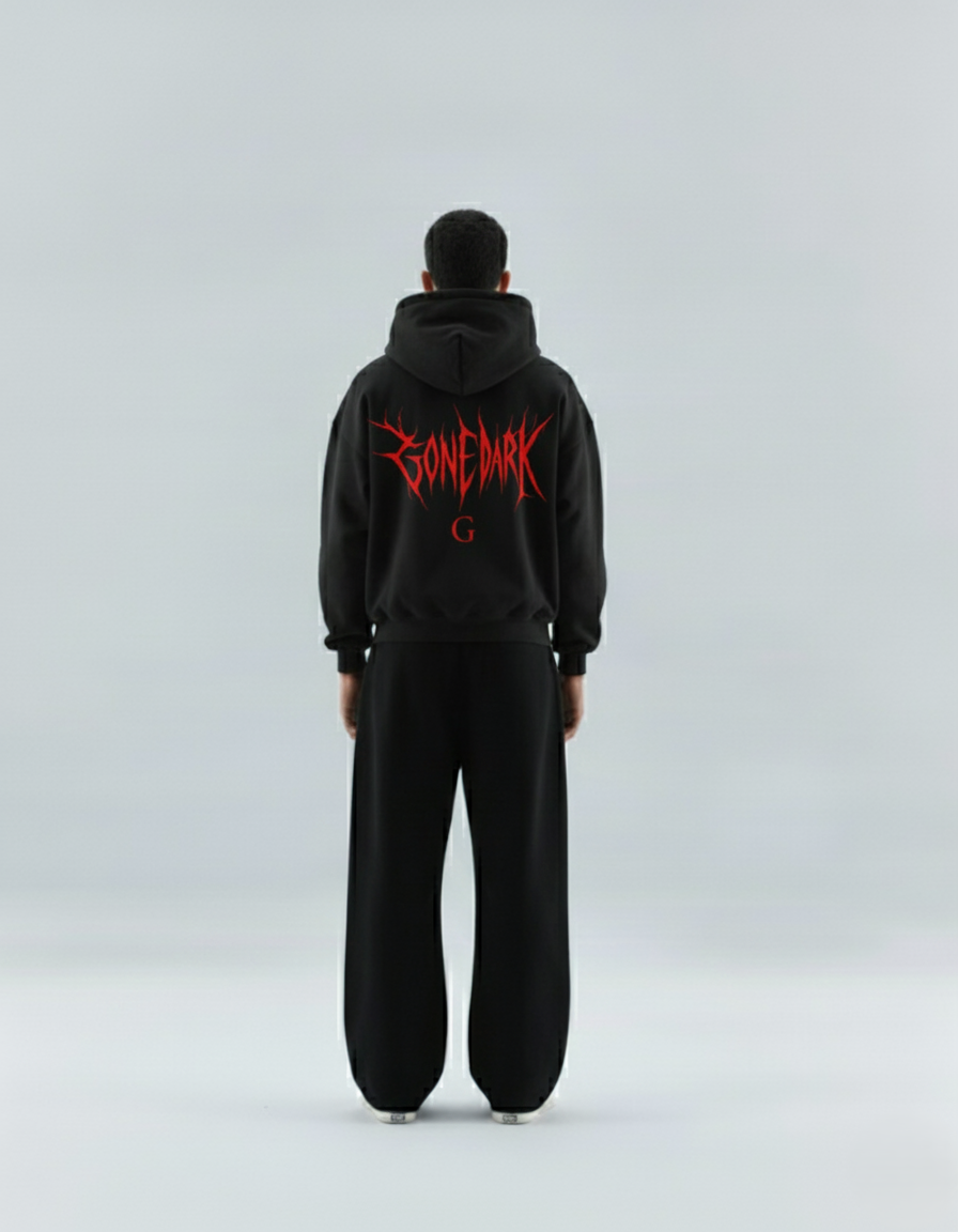 BRATOOLOGY / GONE DARK' Devil Skull Hoodie