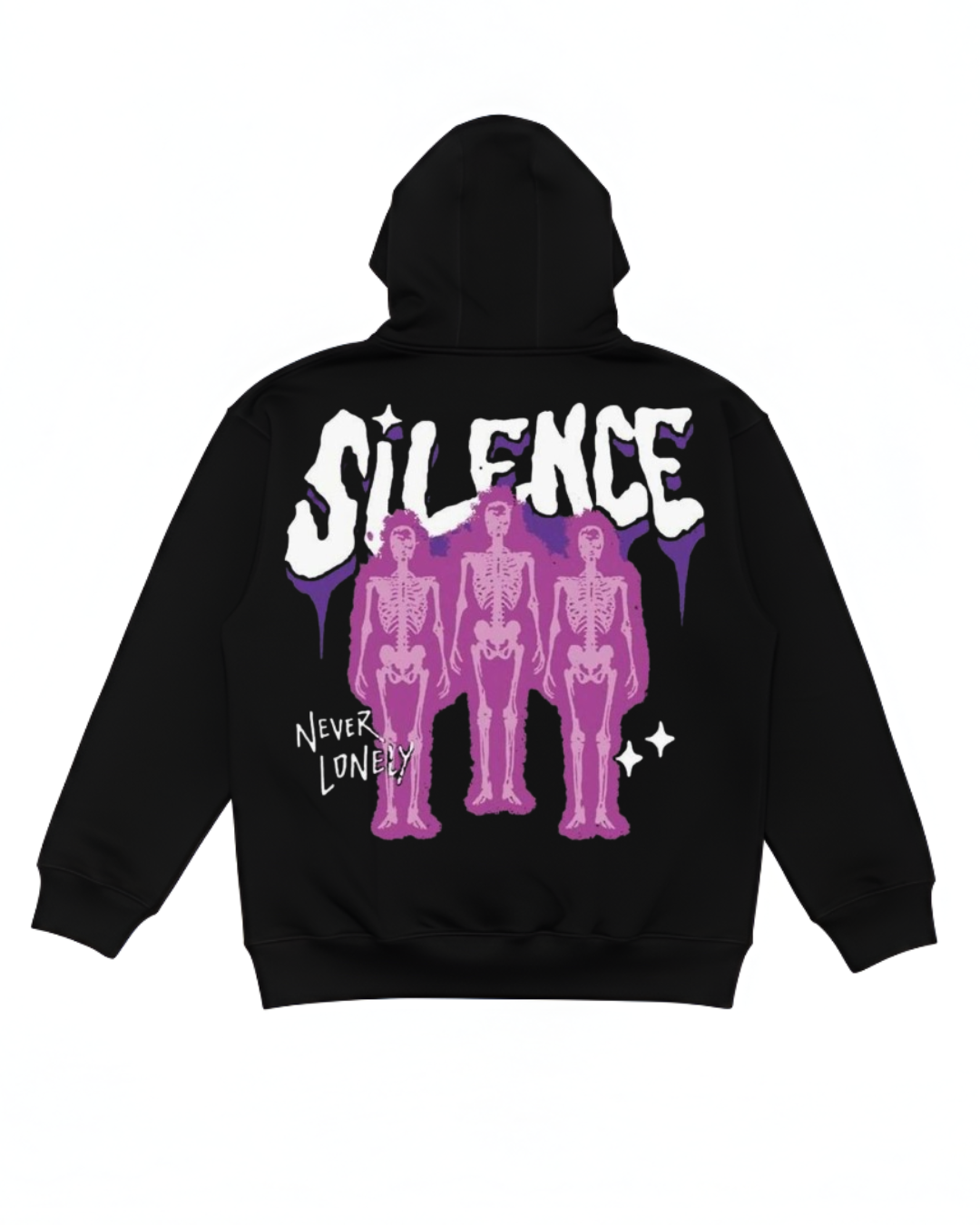 The "Silence Never Lonely" Oversized Hoodie