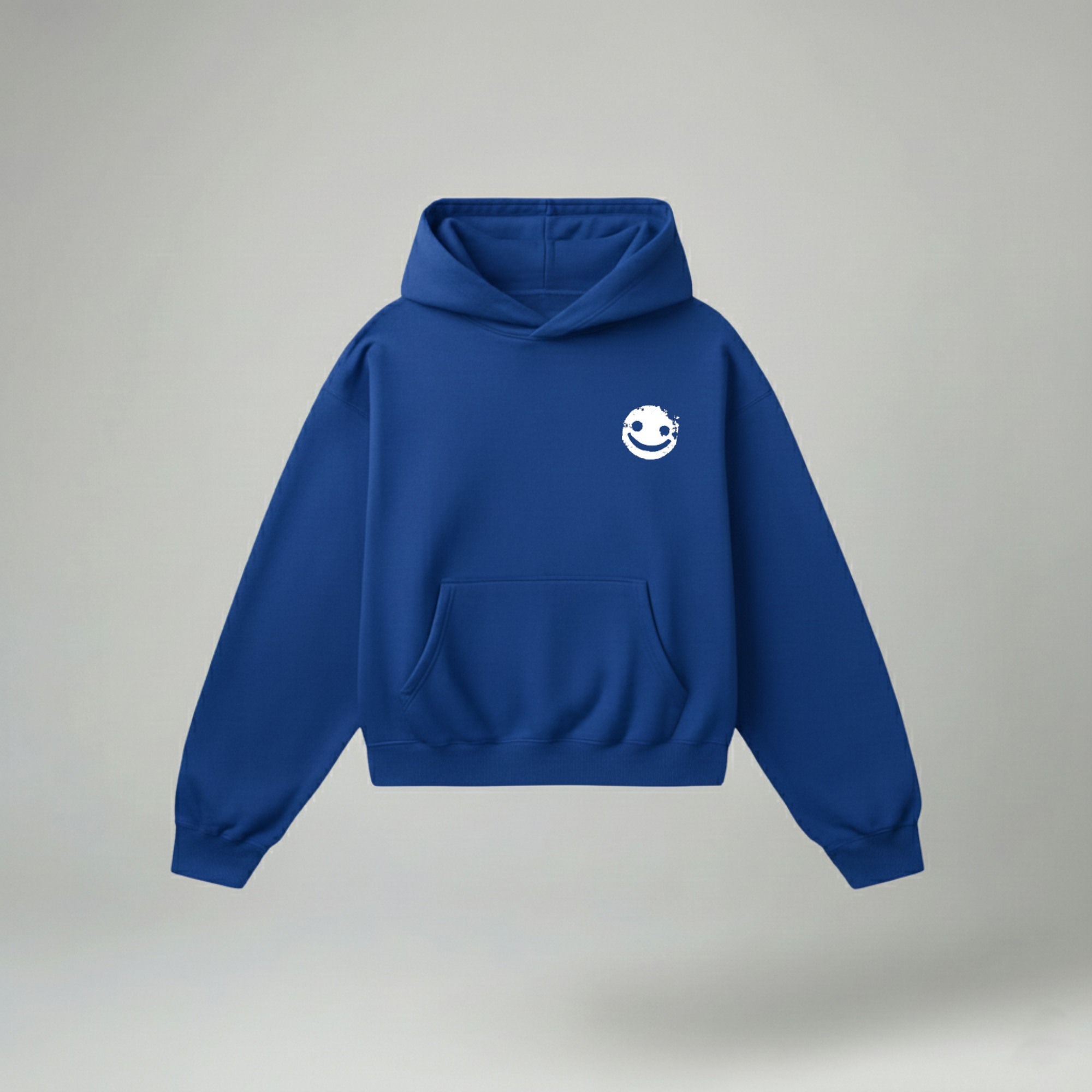Have a Nice Day' Smiley Graphic Hoodie - Royal Blue