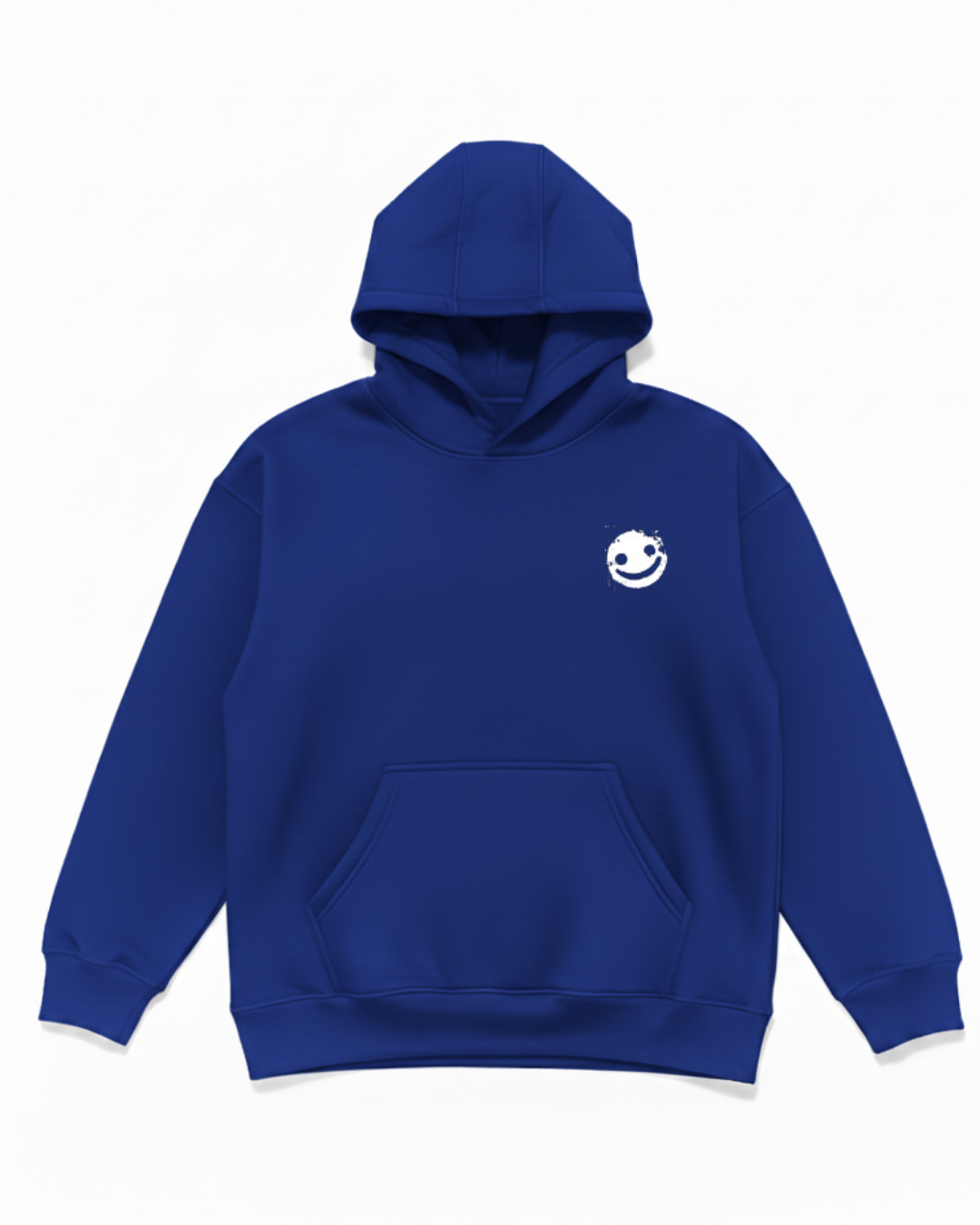 Have a Nice Day' Smiley Graphic Hoodie - Royal Blue