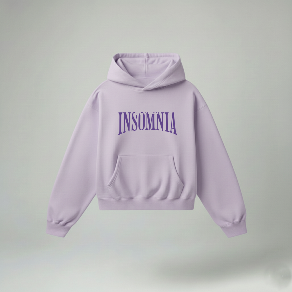 The "Insomnia" Oversized Lavender Hoodie