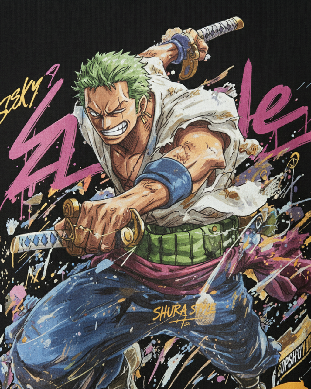 One Piece Zoro Graphic T-Shirt