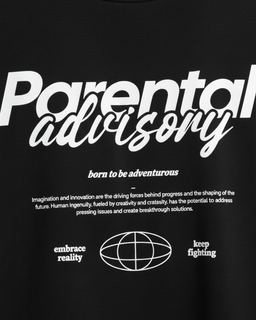 Parental Advisory Oversized T-Shirt
