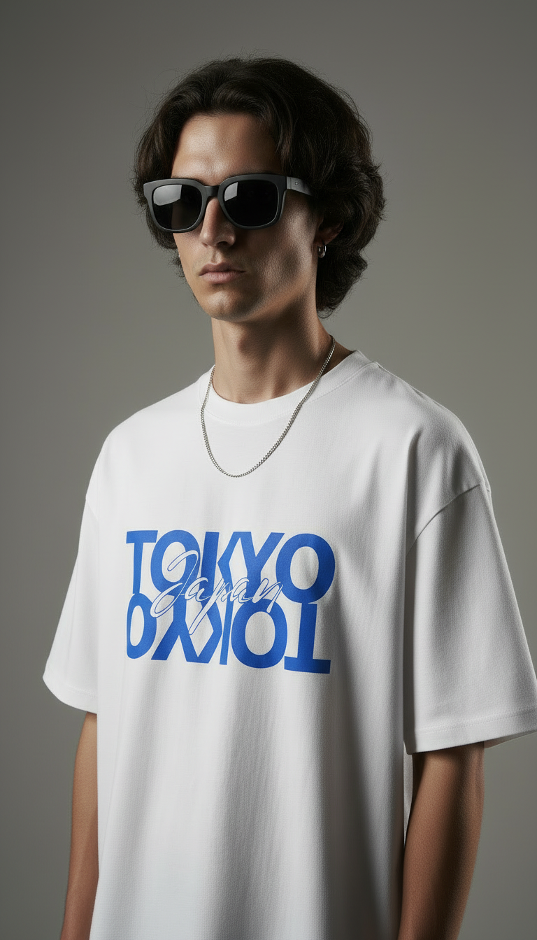 Mutant Labz Tokyo Japan Oversized T-Shirt – White Streetwear Edition