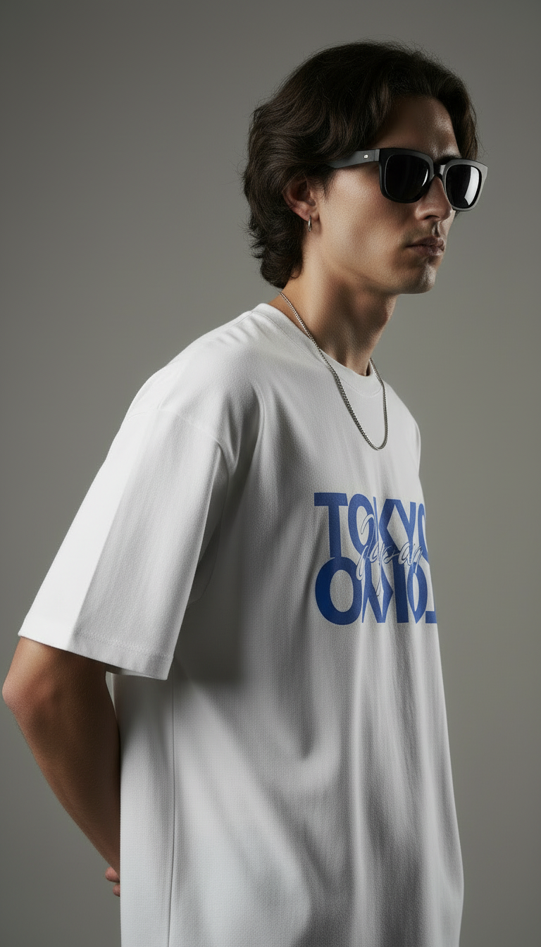 Mutant Labz Tokyo Japan Oversized T-Shirt – White Streetwear Edition