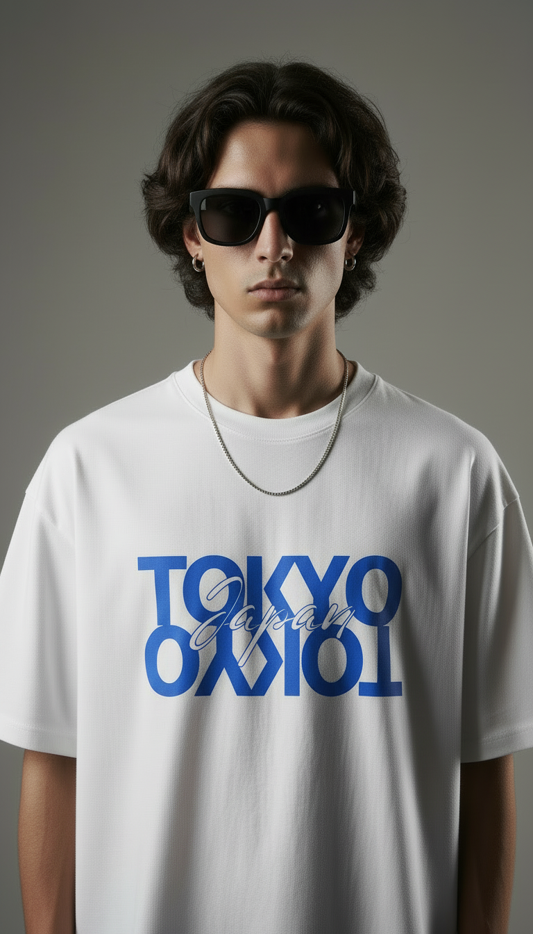 Mutant Labz Tokyo Japan Oversized T-Shirt – White Streetwear Edition
