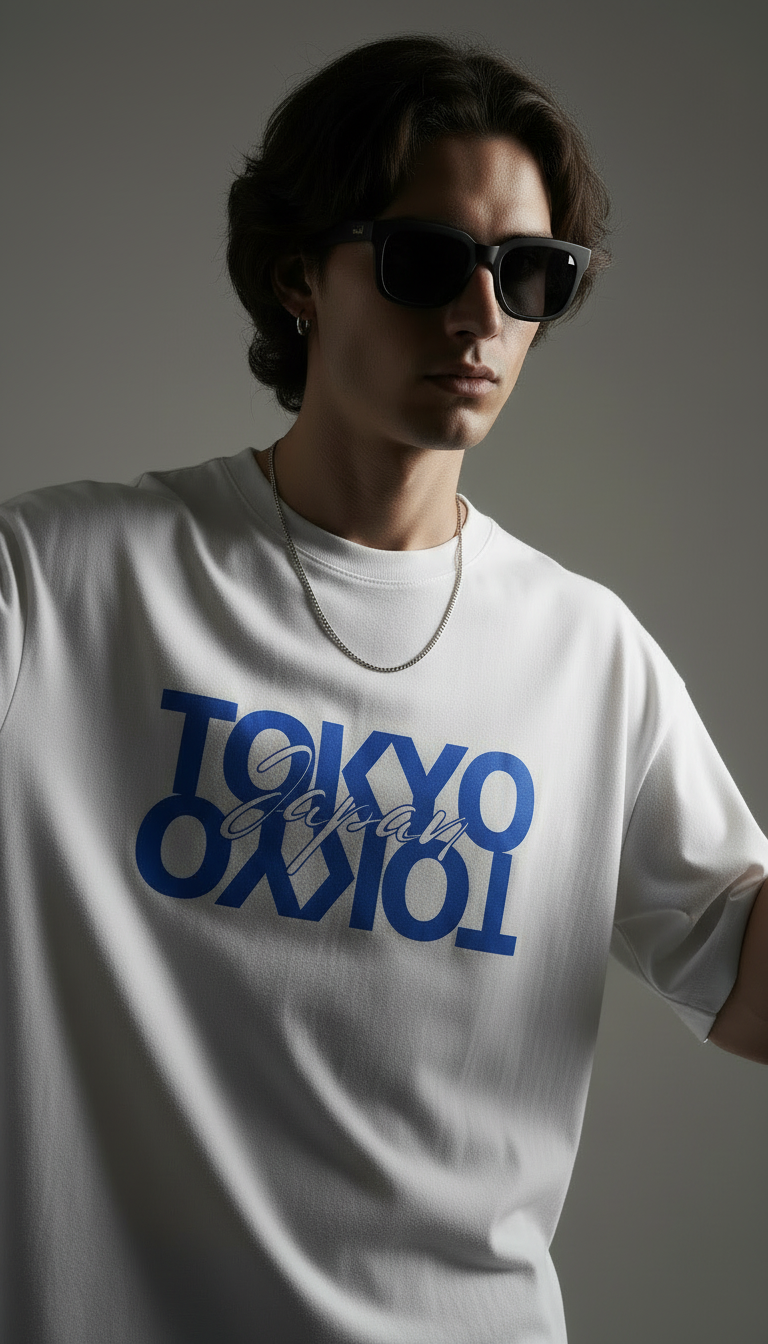 Mutant Labz Tokyo Japan Oversized T-Shirt – White Streetwear Edition
