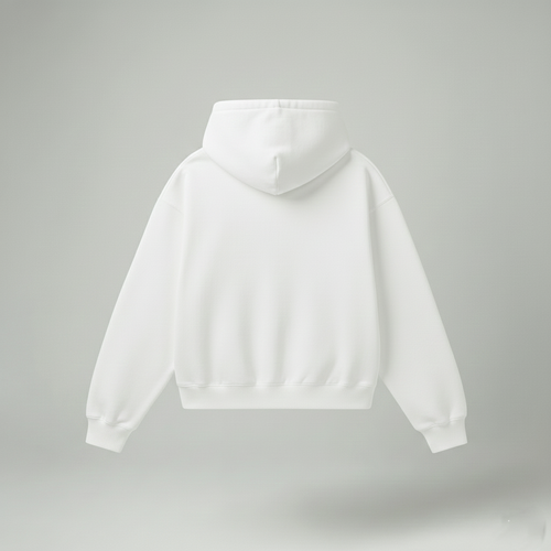 Bare Code Classic White Oversize Hoodie