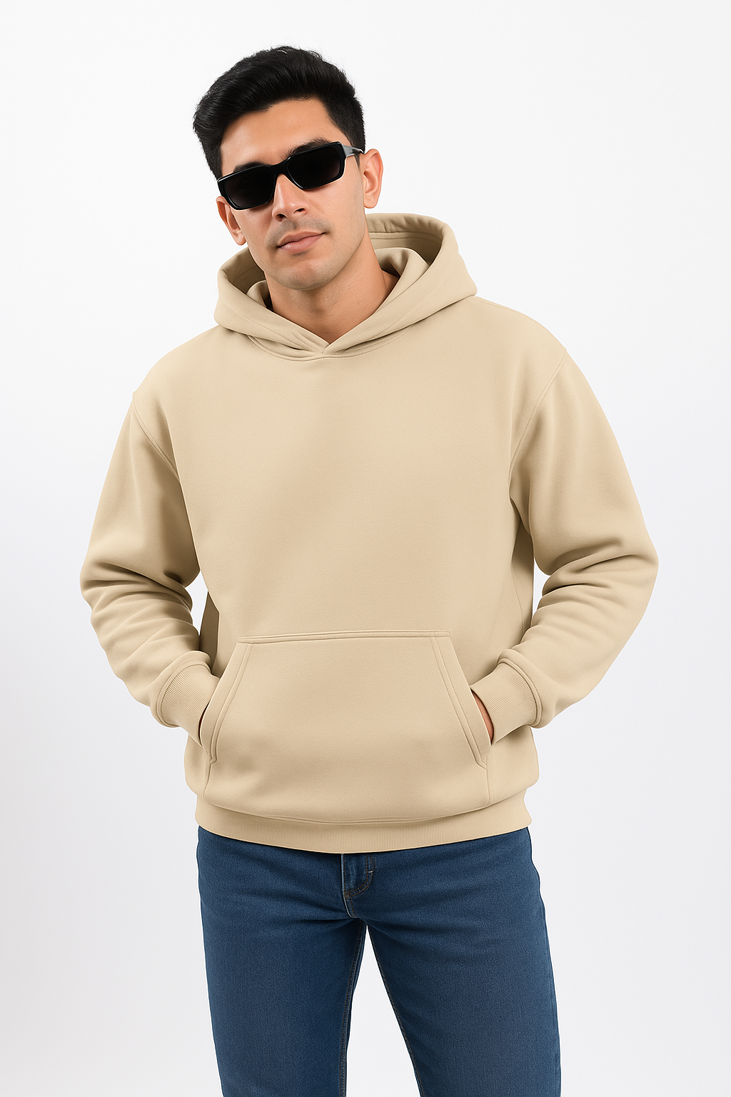 Bare Code Beige Oversize Hoodie