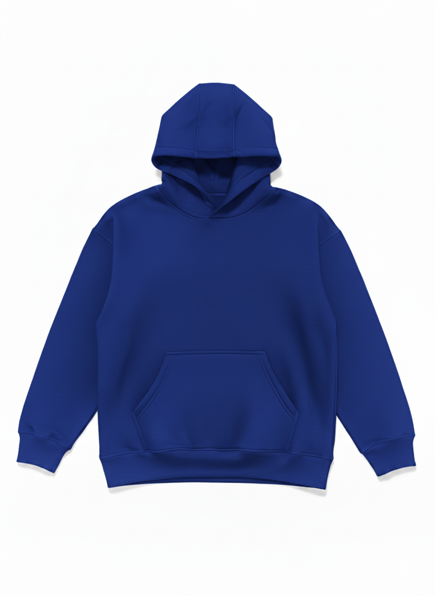 Bare Code Royal Blue Oversize Hoodie