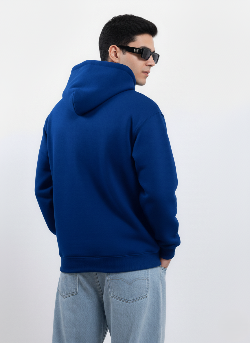 Bare Code Royal Blue Oversize Hoodie