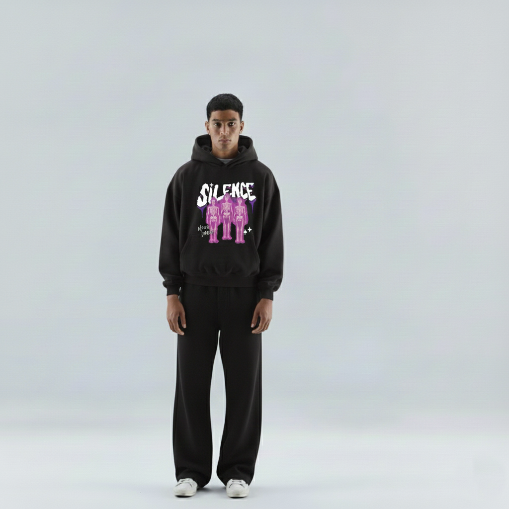 The "Silence Never Lonely" Oversized Hoodie