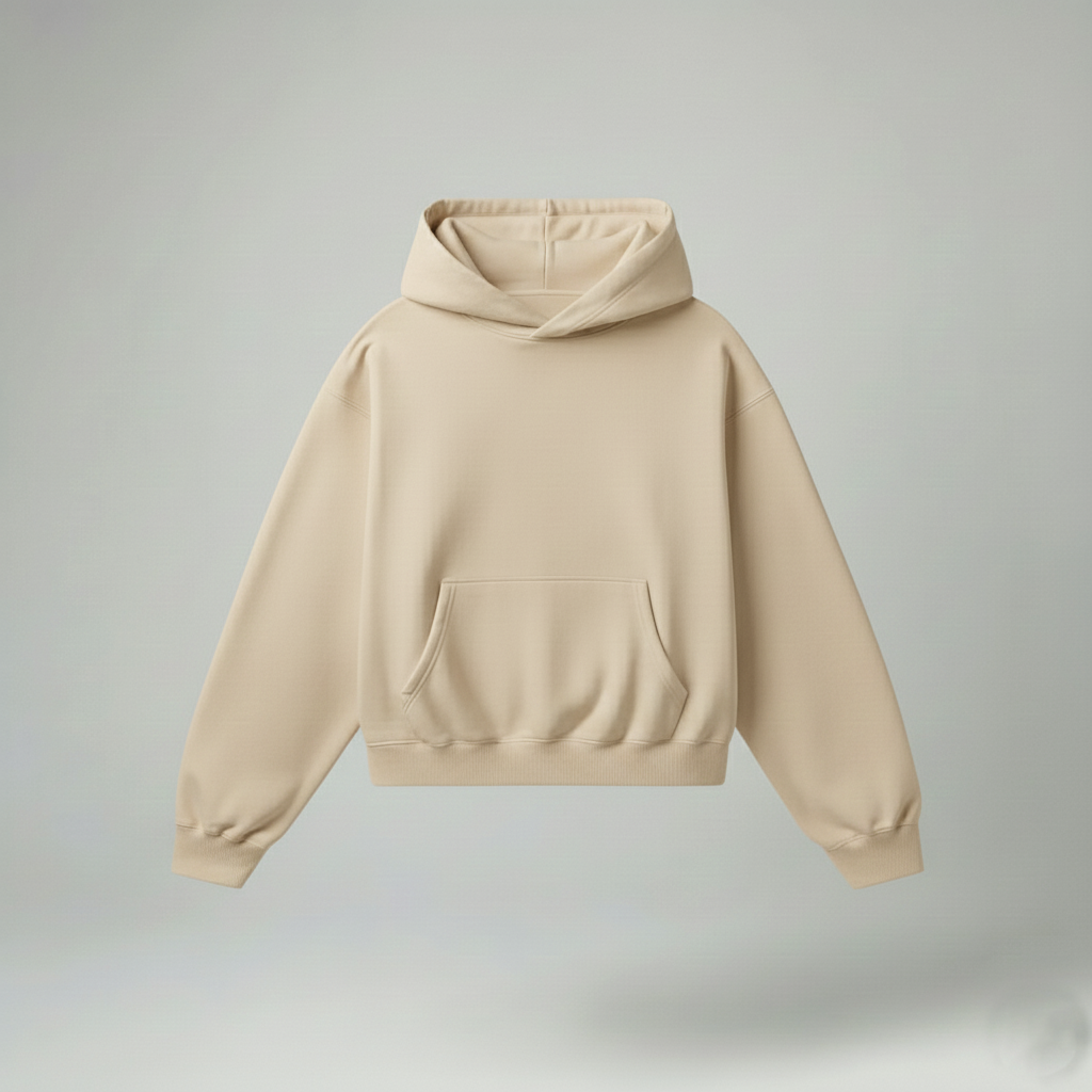 Bare Code Beige Oversize Hoodie