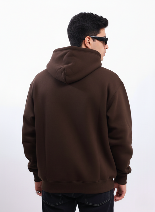 Bare Code Coffee Brown Oversize Hoodie