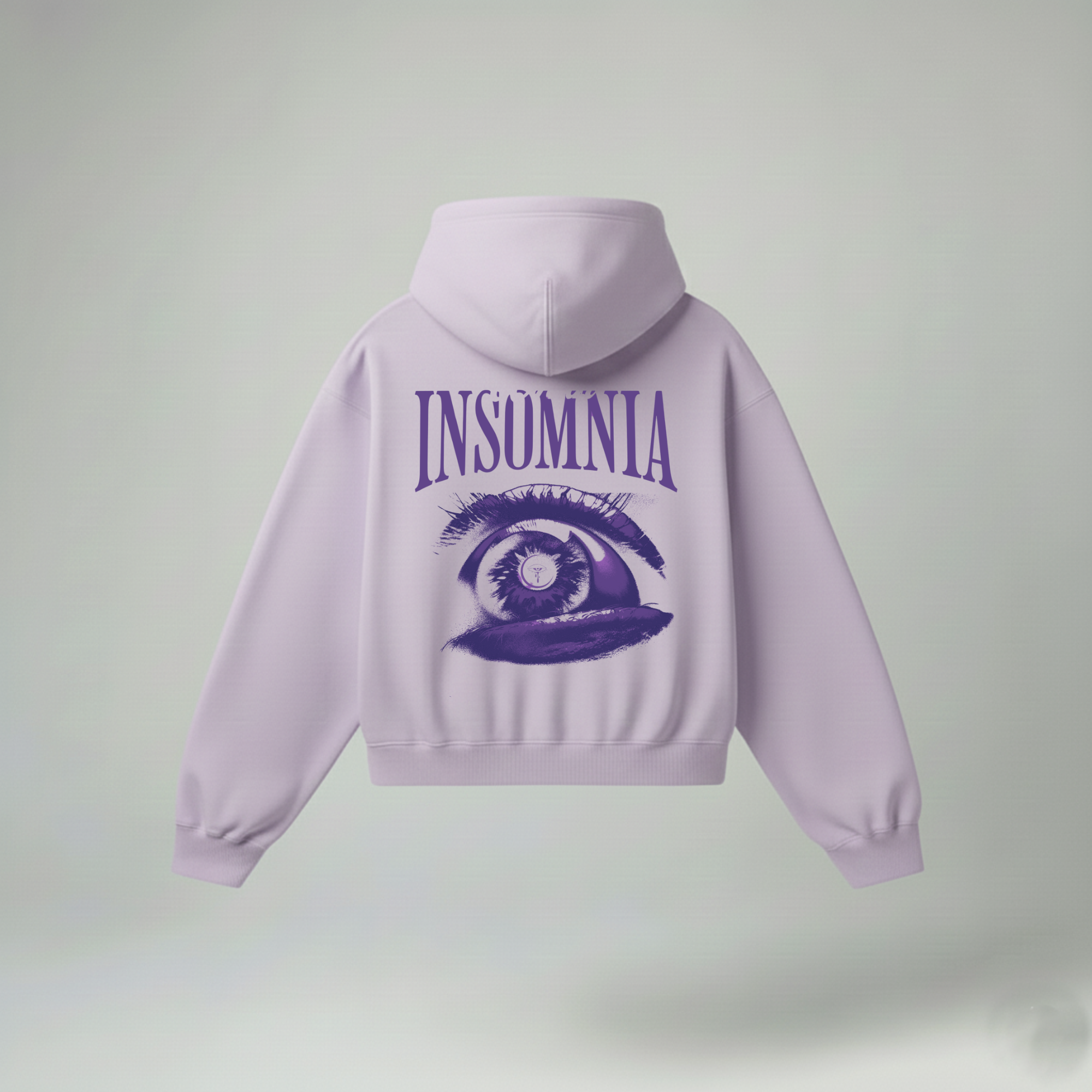 The "Insomnia" Oversized Lavender Hoodie