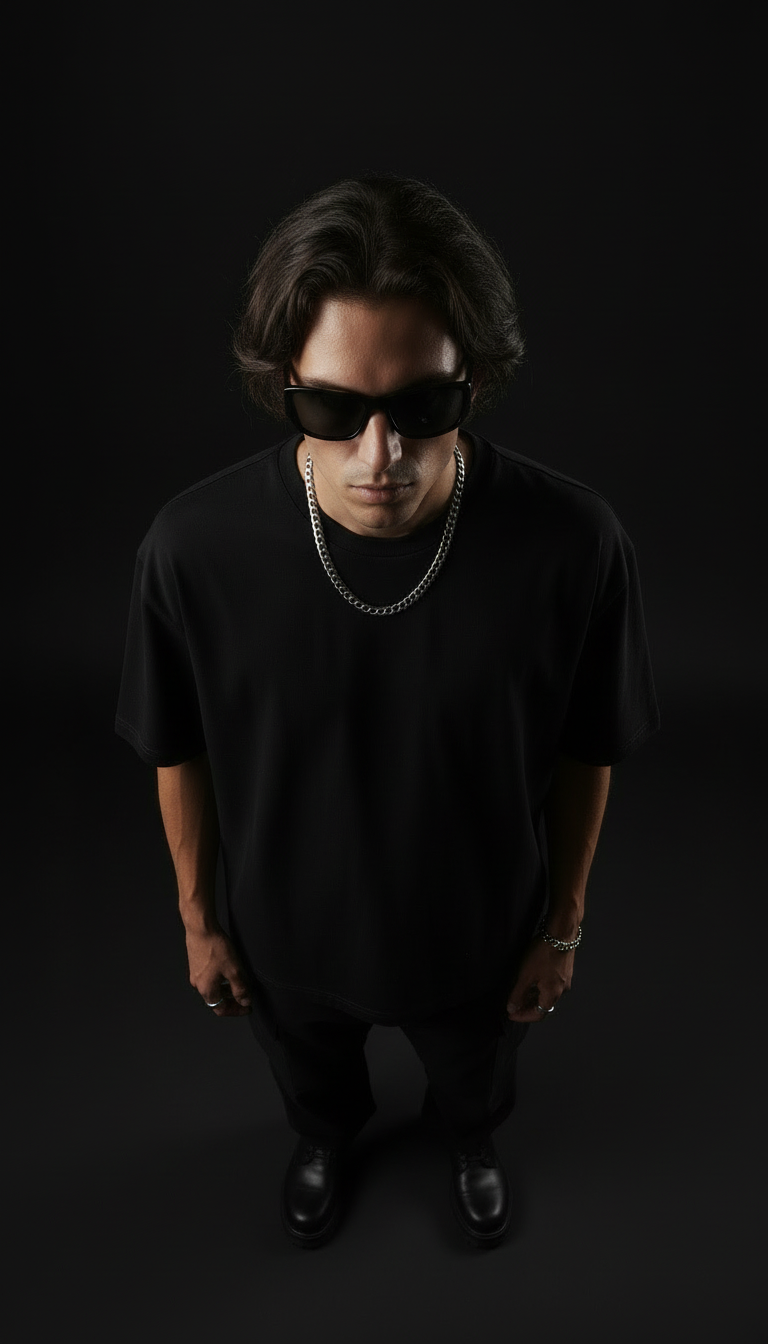 Black – Plain Oversized T-Shirt