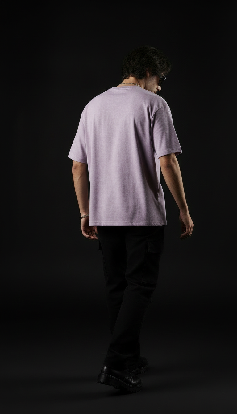 Lavender – Plain Oversized T-Shirt