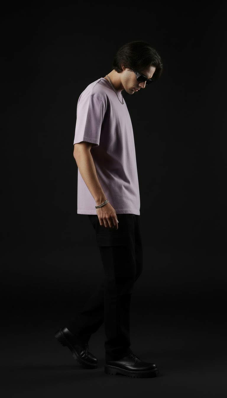 Lavender – Plain Oversized T-Shirt