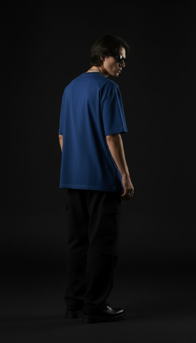 Royal Blue – Plain Oversized T-Shirt