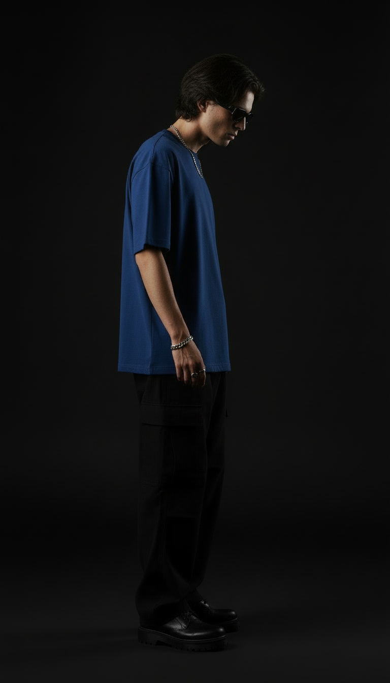 Royal Blue – Plain Oversized T-Shirt