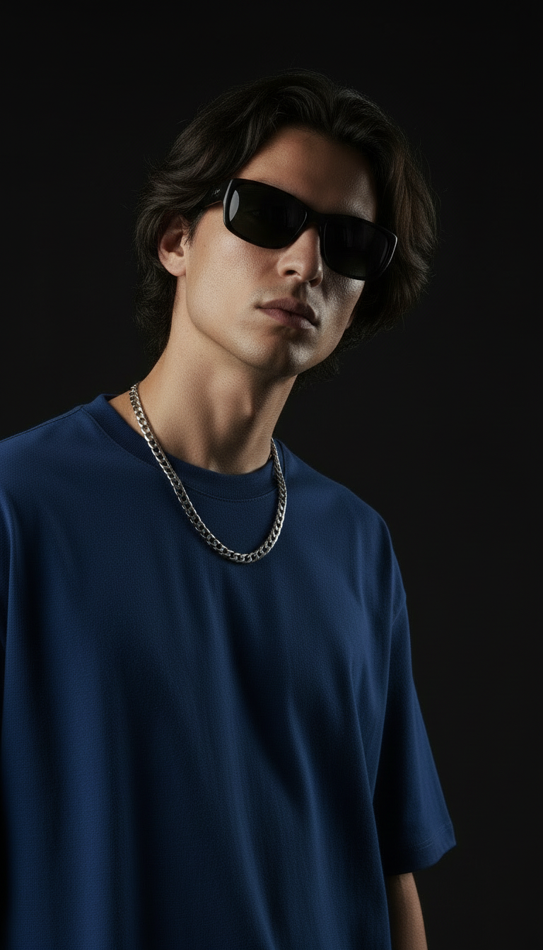 Royal Blue – Plain Oversized T-Shirt