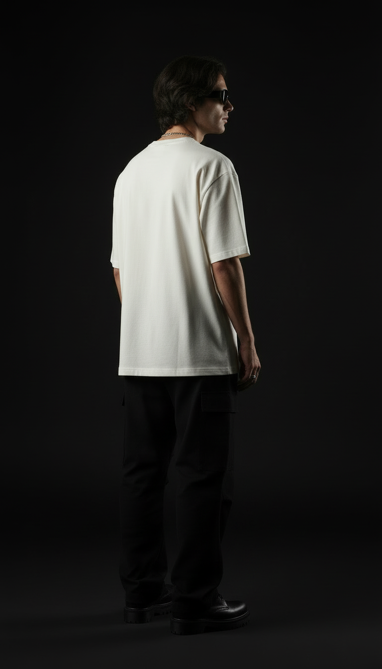 White – Plain Oversized T-Shirt