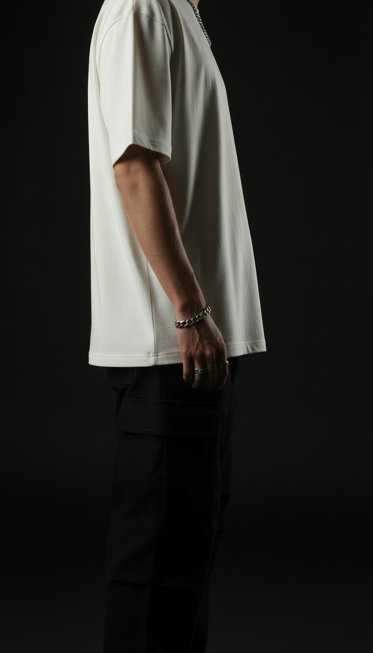 White – Plain Oversized T-Shirt