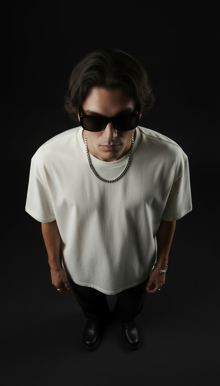 White – Plain Oversized T-Shirt