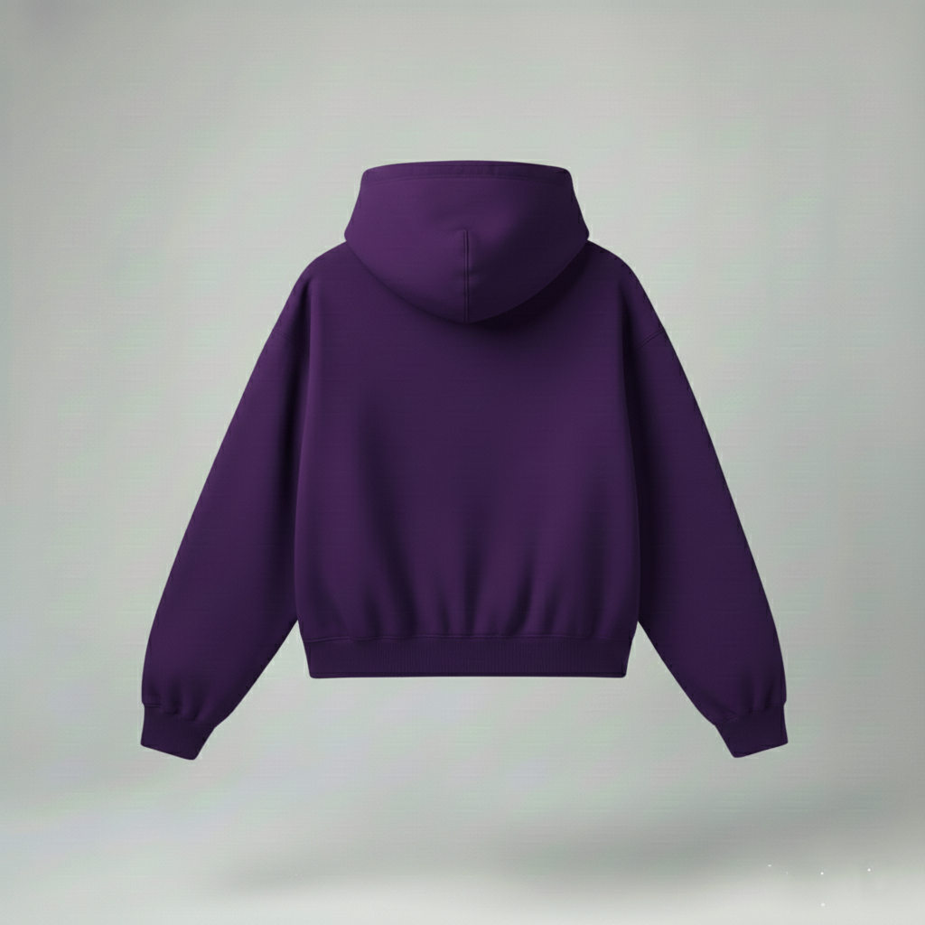 Bare Code Royal Purple Oversize Hoodie