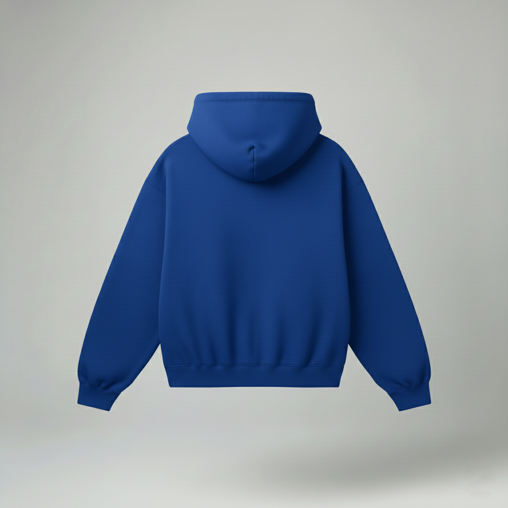 Bare Code Royal Blue Oversize Hoodie
