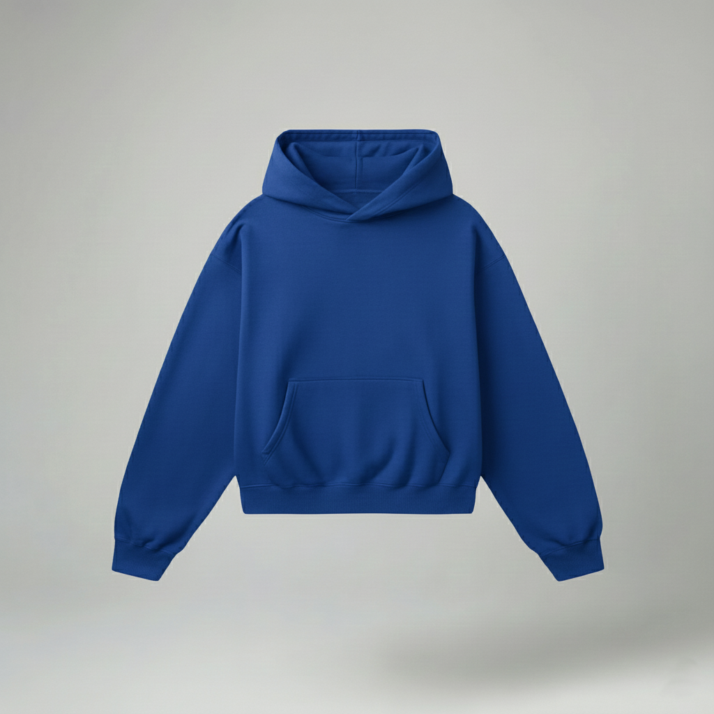 Bare Code Royal Blue Oversize Hoodie