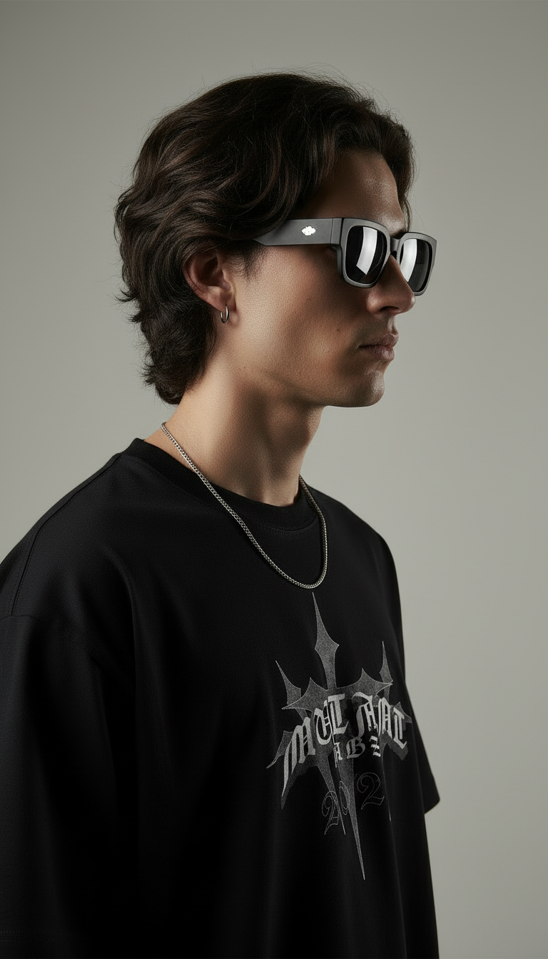 Mutant Labz 2026 Gothic Logo Oversized T-Shirt