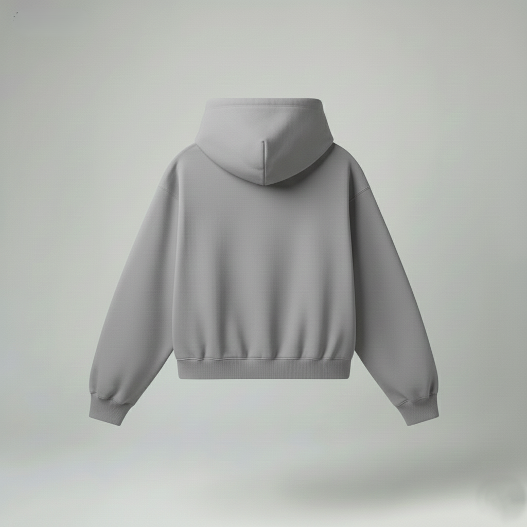 Bare Code Steel Grey Oversize Hoodie