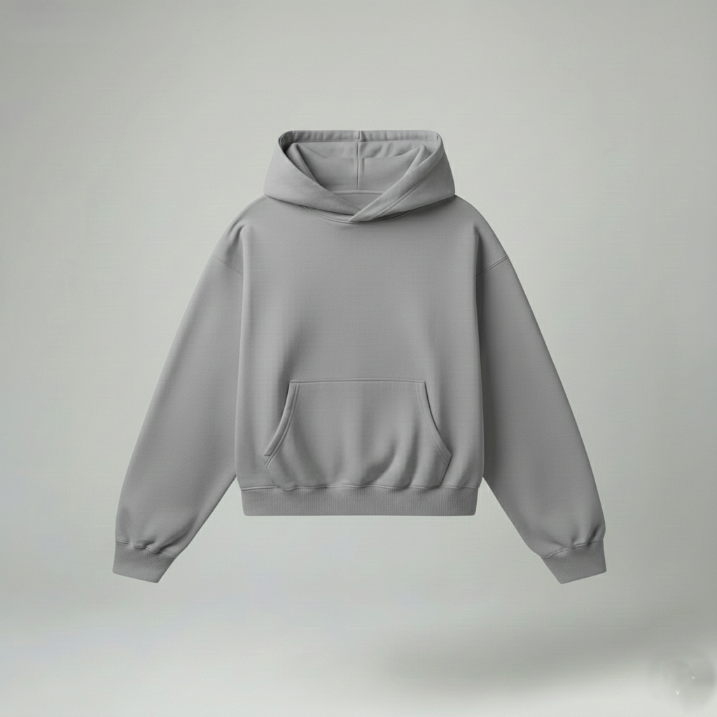 Bare Code Steel Grey Oversize Hoodie