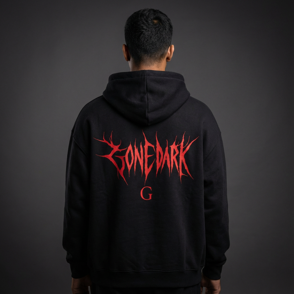 BRATOOLOGY / GONE DARK' Devil Skull Hoodie