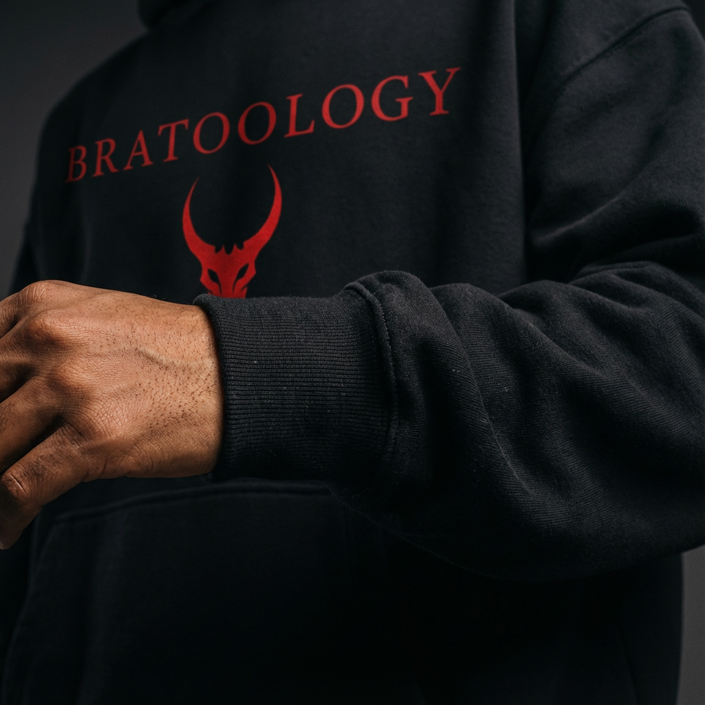 BRATOOLOGY / GONE DARK' Devil Skull Hoodie