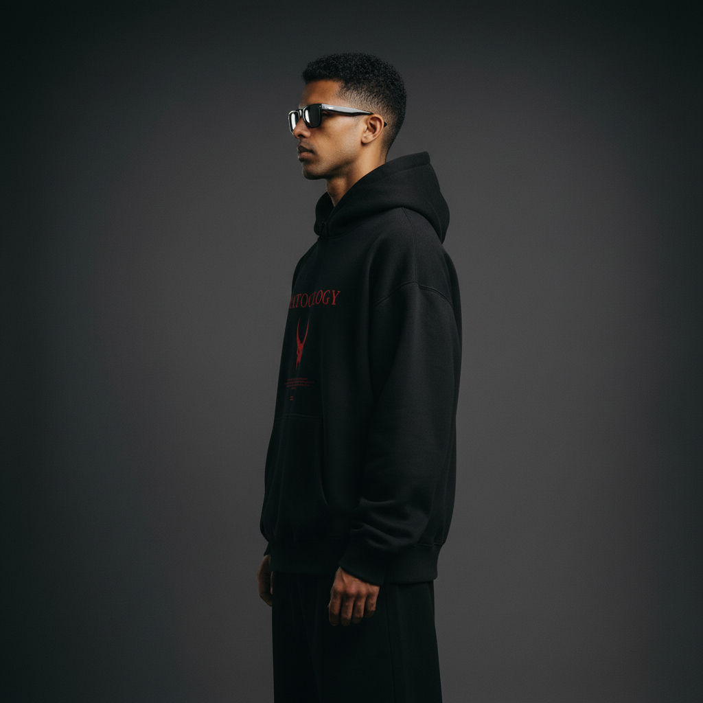 BRATOOLOGY / GONE DARK' Devil Skull Hoodie