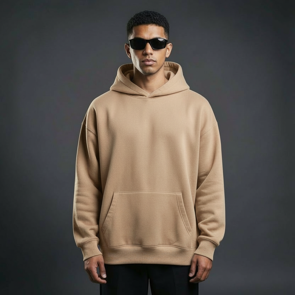 Bare Code Beige Oversize Hoodie