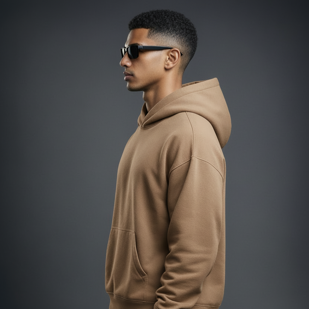 Bare Code Beige Oversize Hoodie