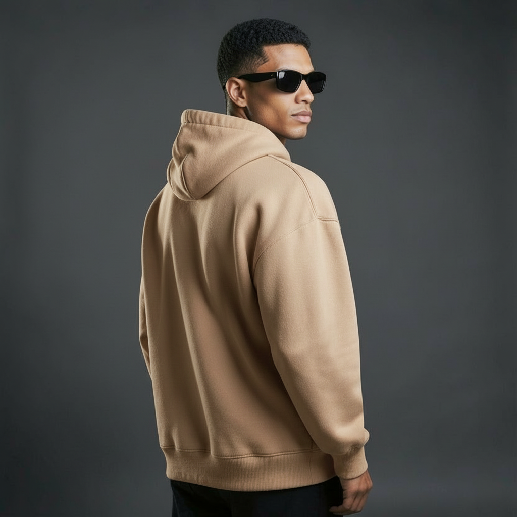 Bare Code Beige Oversize Hoodie