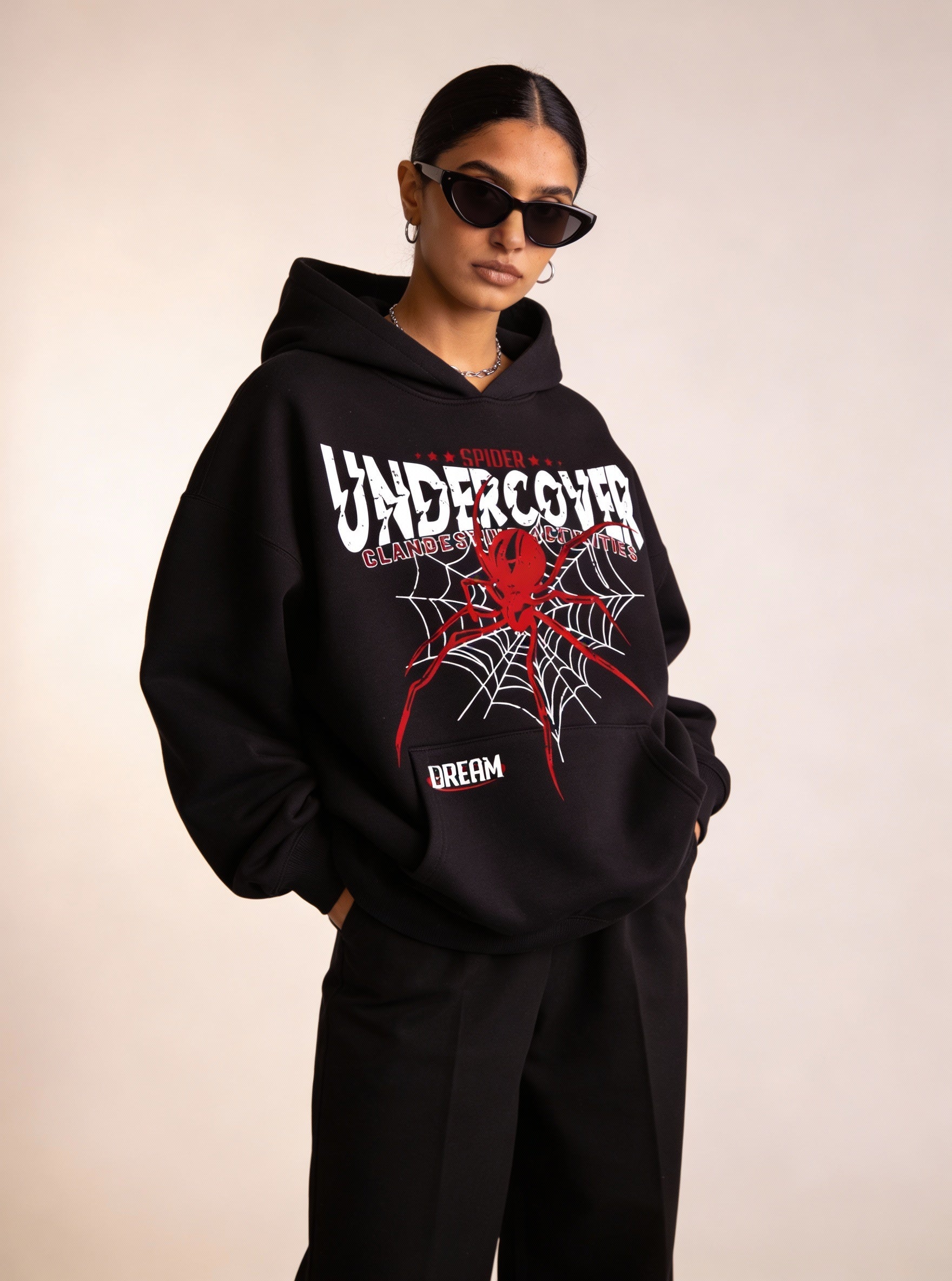 UNDERCOVER SPIDER Graphic Hoodie