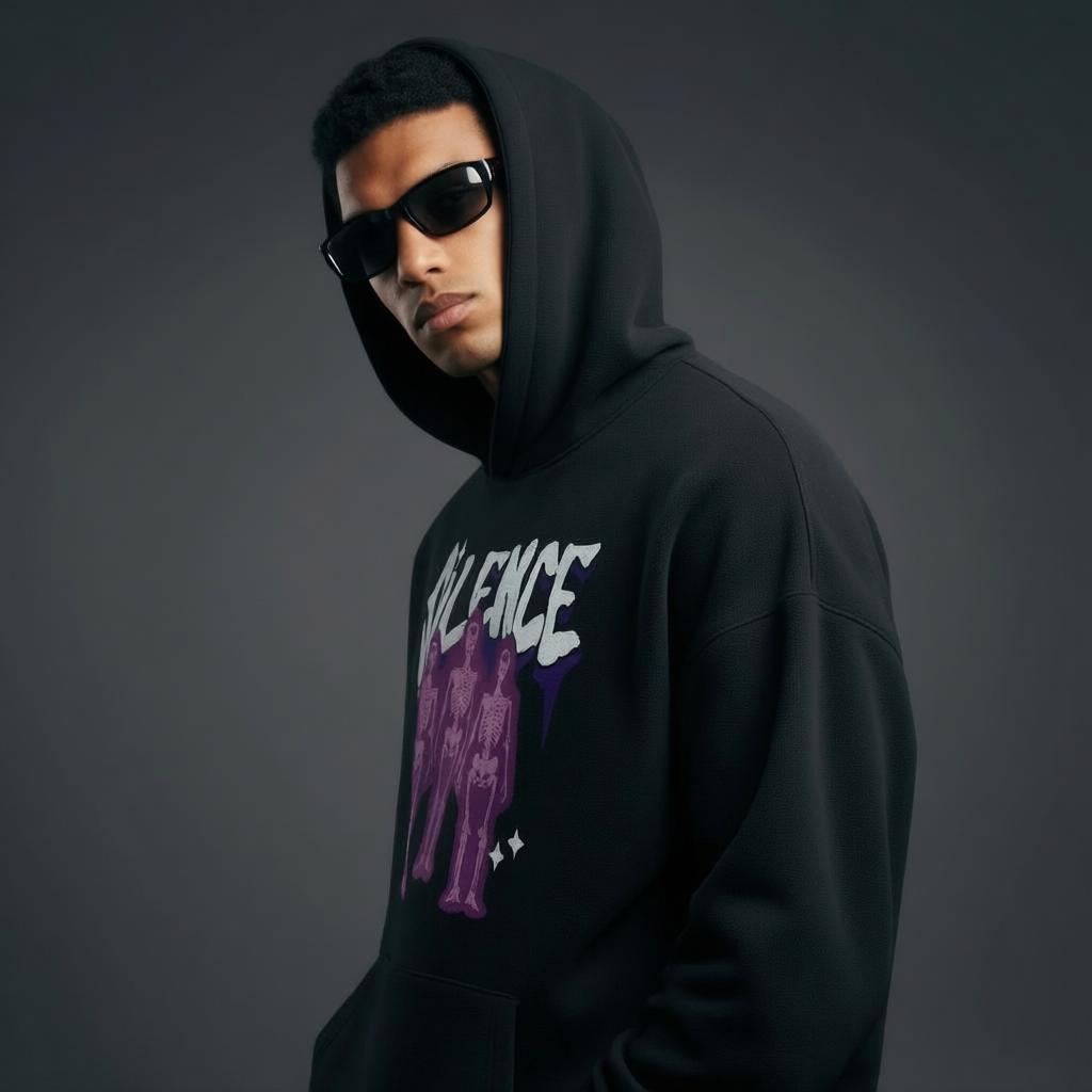 The "Silence Never Lonely" Oversized Hoodie