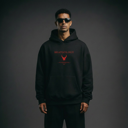 BRATOOLOGY / GONE DARK' Devil Skull Hoodie