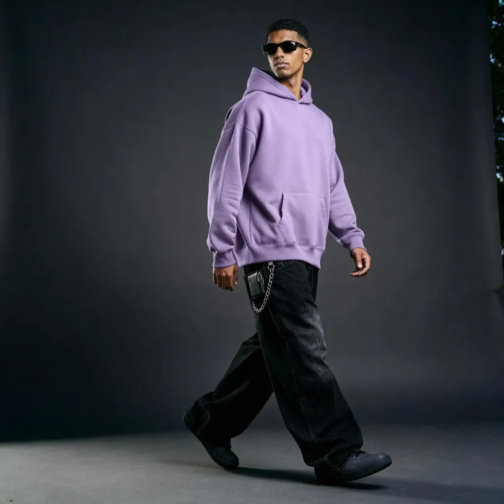 Bare Code Classic Lavender Oversize Hoodie