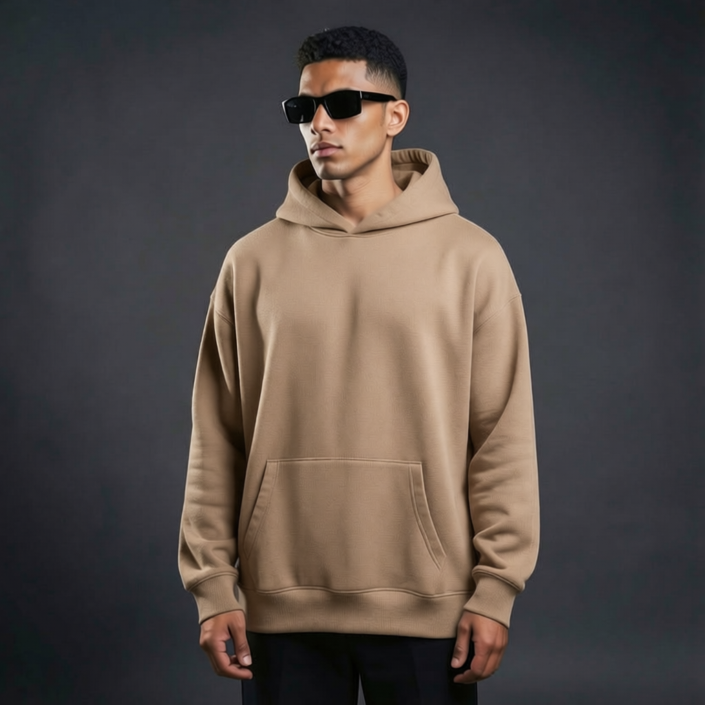 Bare Code Beige Oversize Hoodie