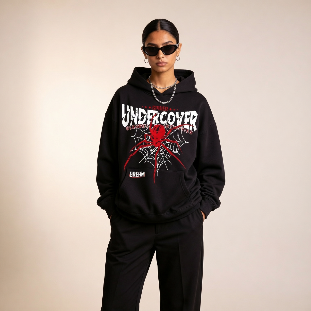 UNDERCOVER SPIDER Graphic Hoodie