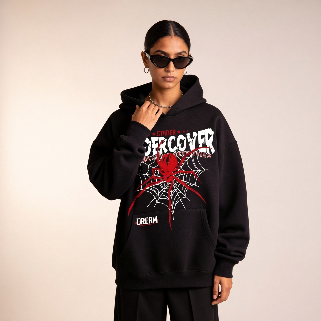 UNDERCOVER SPIDER Graphic Hoodie