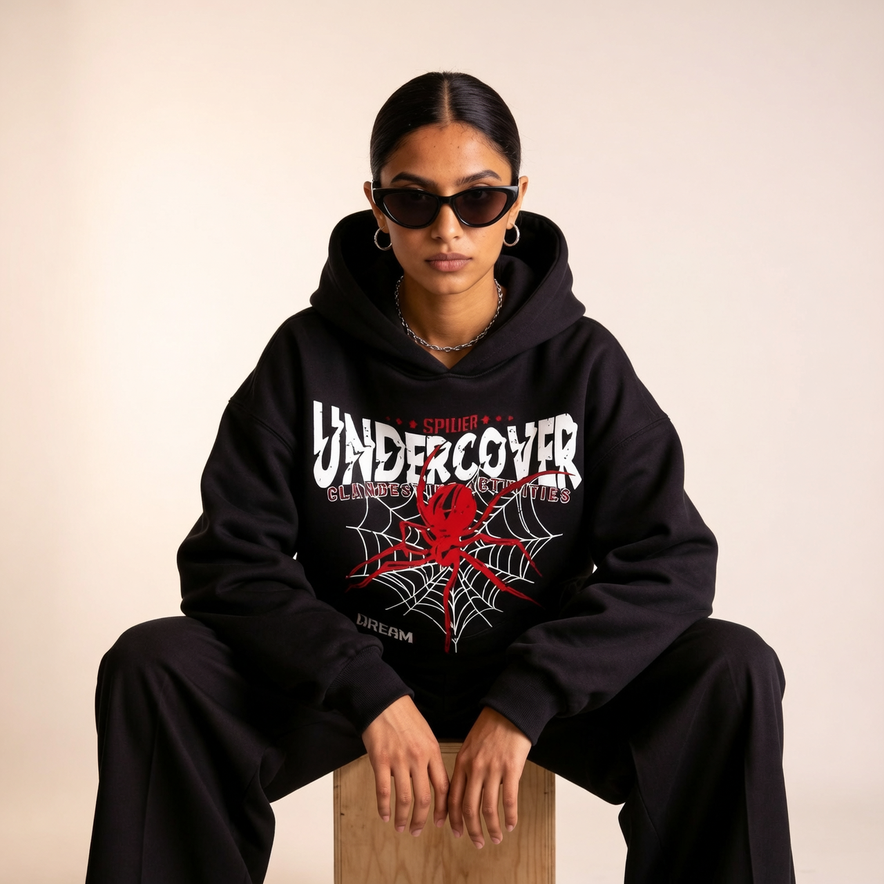 UNDERCOVER SPIDER Graphic Hoodie